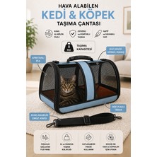 Stile Cucina Hava Alabilen Fileli Kedi ve Köpek Taşıma Çantası – , Katlanabilir, Ayarlanabilir Omuz Askılı, Mdf Tabanlı 8 kg Taşıma Kapasiteli 42X25X28 cm