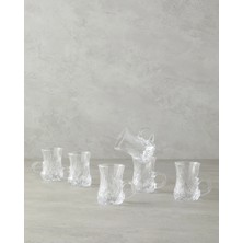 St. Morritz Rose Cam Kulplu 6 Parça 6 Kişilik Çay Bardağı 100 ml Şeffaf