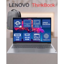 Lenovo Thinkbook 16 G7 Arp Ryzen 7 (7735HS) 48 GB Ddr5, 1 Tb Ssd, Wuxga 16" Inch, Freedos + Tekden Çanta
