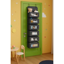 St. Morritz 6 Katlı Kapı Arkası Düzenleyici Raf Bebek Eşyası Çocuk Odası Banyo Organizer
