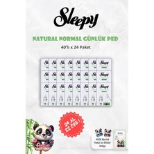 Nacario Sleepy Natural Ultra Hassas Günlük Ped 24 Al 22 Öde Normal 40 Adet ve Rosıe