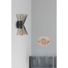 Modern Dekoratif Siyah Kirpi Aplik