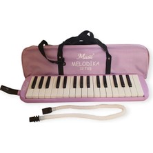 St. Morritz 32 Tuşlu Melodika Bez Çantalı -Lila