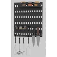 St. Morritz Metal Duvar Panosu Mutfak Duvar Panosu Mutfak Organizer ve Mutfak Düzenleyici