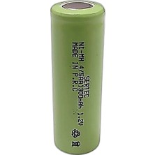 Zamerya Sertec - 1.2V 1300 Mah - 4/5AA- Ni-Mh Şarjlı Pil - (Başsız / Flat Head)
