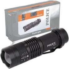 Zamerya Pc-11 Power Led+Zoom Kalem Pilli El Feneri