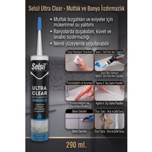 Selsil Ultra Clear Kristal Şeffaf Montaj Yapıştırıcı 290 ml Şeffaf