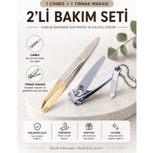 ERHCE Cımbız + Tırnak Makası 2'li Set Solingen Ocean