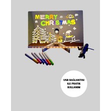 Mey İthalat Mey Ithalat® USB Bağlantılı LED Akrilik Çizim ve Not Tahtası