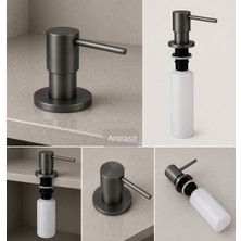 Titanium Design Antrasit Ankastre Sabunluk Mutfak/banyo