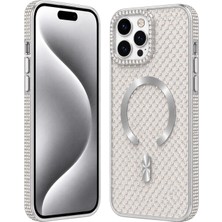Nettech Apple iPhone 16 Pro Max Uyumlu Taşlı Seri Arka Koruma Kılıf