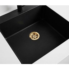 Titanium Design Gold Lavabo Süzgeci/sifonu