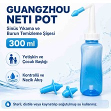 Guangzhou Neti Pot Sinüs Yıkama ve Burun Temizleme Şişesi – Yetişkin ve Çocuk Başlıklı 300 ml
