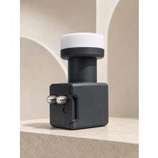 ALFA AKSESUAR 03 Twin Lnb Çift Çıkışlı Uydu Anten Lnb 4K Ultra Hd Ku Band 0.1 Db