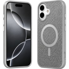 Nettech Apple iPhone 16 Uyumlu Taşlı Seri Arka Koruma Kılıf