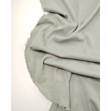 Kumaş Parça Pastel Çağla Yeşili Renkte Kaşkorse Ribana Kumaş Manşetlik & Yakalık En: 110CM