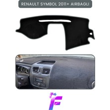 E-BİZ Renault Symbol Aırbaglı (2012-2020) Torpido Örtüsü | Güneşten Korur | Kolay Montaj | Tam Uyum | A68