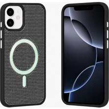 Nettech Apple iPhone 15 Uyumlu Taşlı Seri Arka Koruma Kılıf