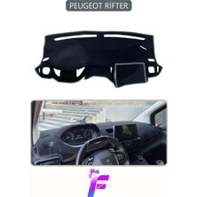E-BİZ Peugeot Rifter Uyumlu Torpido Örtüsü | Yansıma Önleyici | Tam Koruma | Kolay ve Hızlı Montaj | J20