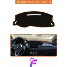 E-BİZ Renault Captur 2 (2019+) Uyumlu  Torpido Örtüsü | Yansıma Önleyici | Koruma | Hızlı Montaj | J52