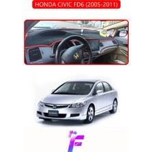 E-BİZ Honda Cıvıc Fd6 (2005-2011) Uyumlu Torpido Örtüsü | Yansıma Önleyici | Hızlı Montaj | Koruma | F69