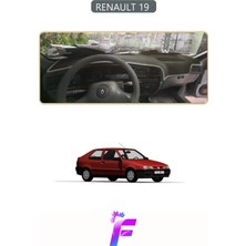 E-BİZ Renault 19  Uyumlu  Torpido Örtüsü | Yansıma Önleyici | Tam Koruma | Hızlı ve Kolay Montaj | J38