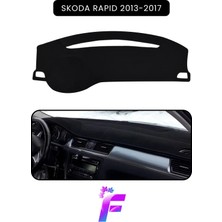 E-BİZ Skoda Rapid (2013-2017) Araca Özel Torpido Örtüsü | Ön Göğüs Kılıfı | Tam Koruma | Tam Uyum | A84