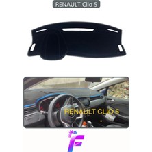 E-BİZ Renault Clio 5 Uyumlu Torpido Örtüsü | Yansıma Önleyici | Tam Koruma | Kolay ve Hızlı Montaj | J62