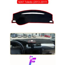E-BİZ Seat Toledo (2013-2017) Uyumlu Torpido Örtüsü | Yansıma Önleyici | Tam Koruma | Hızlı Montaj | K33