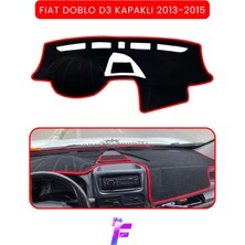 E-BİZ Fıat Doblo D3  (2013-2015) Kapaklı Uyumlu Torpido Örtüsü | Araca Özel Üretim | Kolay Montaj |tb9