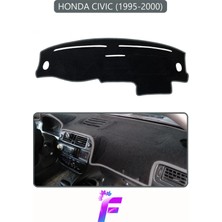 E-BİZ Honda Cıvıc (1995-2000) Uyumlu Torpido Örtüsü | Yansıma Önleyici | Kolay Montaj | Tam Koruma | F50