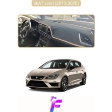 E-BİZ Seat Leon (2013-2020) Uyumlu Torpido Örtüsü | Yansıma Önleyici | Tam Koruma | Hızlı Montaj | K25