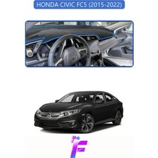 E-BİZ Honda Cıvıc Fc5 (2015-2022) Torpido Örtüsü | Güneşten Korur | Kolay Montaj | Tam Uyum | F65