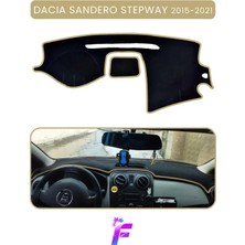 E-BİZ Dacıa Sandero Stepway (2015-2021) Torpido Kılıfı | Yansıma ve Isı Engeller| Oto Aksesuar | TA79