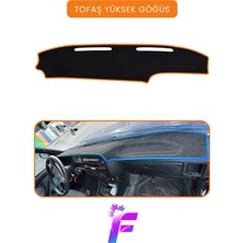 E-BİZ Tofaş Yüksek Göğüs Uyumlu Torpido Örtüsü | Araca Özel Üretim | Kolay Montaj | Torpido Kılıf | B4
