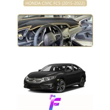 E-BİZ Honda Cıvıc Fc5 (2015-2022) Torpido Örtüsü | Güneşten Korur | Kolay Montaj | Tam Uyum | F61