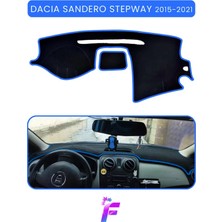 E-BİZ Dacıa Sandero Stepway (2015-2021) Torpido Kılıfı | Yansıma ve Isı Engeller| Oto Aksesuar | TA83