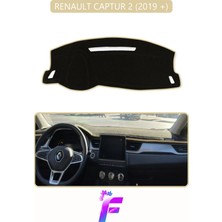 E-BİZ Renault Captur 2 (2019+) Uyumlu  Torpido Örtüsü | Yansıma Önleyici | Koruma | Hızlı Montaj | J49
