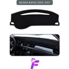 E-BİZ Skoda Rapid (2013-2017) Araca Özel Torpido Örtüsü | Ön Göğüs Kılıfı | Tam Koruma | Tam Uyum | A80