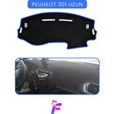 E-BİZ  Peugeot 301 (2012+) Uzun Kasa Uyumlu Torpido Örtüsü | Çatlama ve Isıya Karşı Tam Koruma | T89
