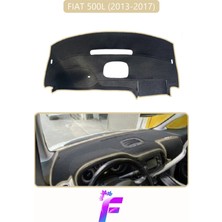 E-BİZ Fıat 500L (2013-2017) Uyumlu Torpido Örtüsü | Çatlama ve Isıya Karşı Tam Koruma | Oto Aksesuar | E37