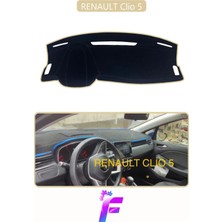 E-BİZ Renault Clio 5 Uyumlu Torpido Örtüsü | Yansıma Önleyici | Tam Koruma | Kolay ve Hızlı Montaj | J61