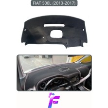 E-BİZ Fıat 500L (2013-2017) Uyumlu Torpido Örtüsü | Çatlama ve Isıya Karşı Tam Koruma | Oto Aksesuar | E38