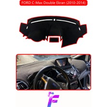 E-BİZ Ford C-Max Double Ekran (2010-2014) Torpido Örtüsü | Güneşten Korur | Kolay Montaj | Tam Uyum | E87