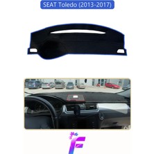 E-BİZ Seat Toledo (2013-2017) Uyumlu Torpido Örtüsü | Yansıma Önleyici | Tam Koruma | Hızlı Montaj | K35
