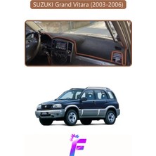 E-BİZ Suzukı Grand Vitara (2003-2006) Uyumlu Torpido Örtüsü | Yansıma Önleyici | Tam Koruma | K46