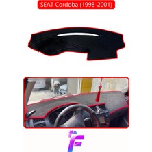 E-BİZ Seat Cordoba (1998-2001) Uyumlu Torpido Örtüsü | Yansıma Önleyici | Tam Koruma | Hızlı Montaj | K3