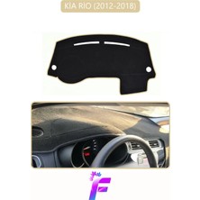 E-BİZ Kia Rio (2012-2018) Uyumlu Torpido Örtüsü | Kolay Montaj | Yansıma Önleyici | Tam Koruma | G73