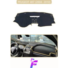 E-BİZ Peugeot 407 (2004-2010) Uyumlu Torpido Örtüsü | Yansıma Önleyici | Tam Koruma | Kolay Montaj | H85