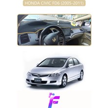 E-BİZ Honda Cıvıc Fd6 (2005-2011) Uyumlu Torpido Örtüsü | Yansıma Önleyici | Hızlı Montaj | Koruma | F67